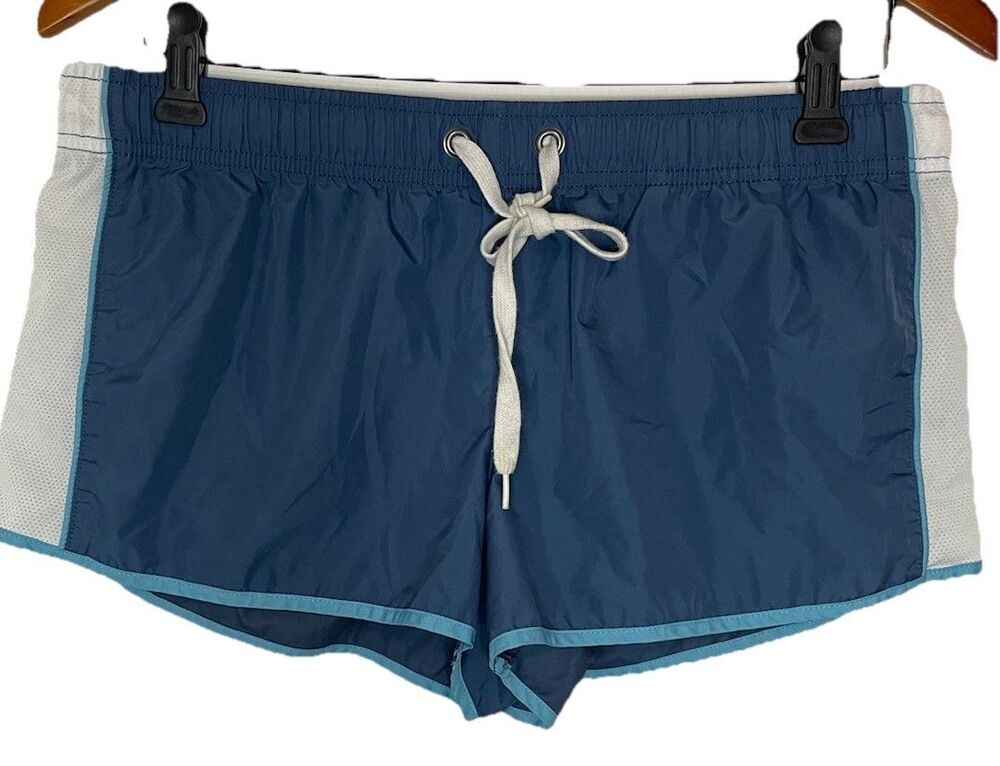 VS PINK womens Medium Blue Active Shorts Y2K 2" Inseam
